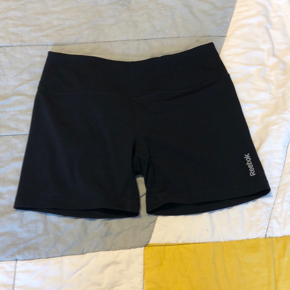 Reebok black size S nylon/spandex bootie shorts